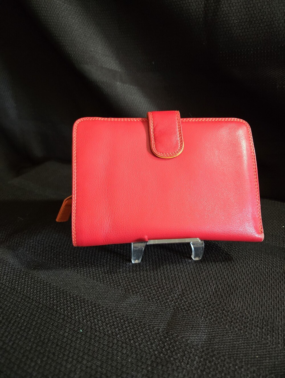 My Walit Red Italian Leather Women's Wallet EUC